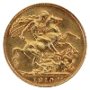 Image 1 : Great Britain Gold 1910 Sovereign AU-UNC