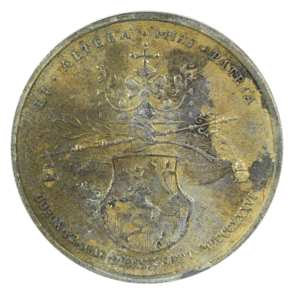 Austrian Empire 1836 Coronation of Maria Anna Augusta Ferdinadi I Medal 26.81g-Bronze, 46mm.