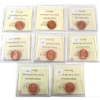 Image 2 : 1-cent 2006-2012 ICCS MS65 Red. 8pcs
