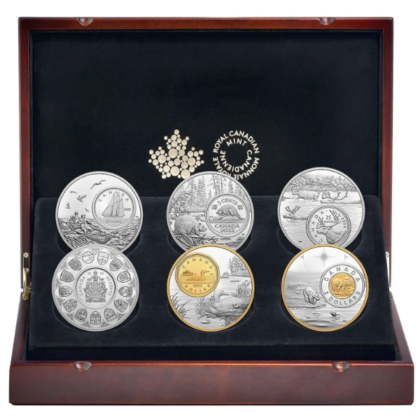 2022 The Bigger Picture 6-Piece Set of 5oz .9999 Fine Silver Coins (Tax Exempt)