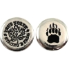  1oz Rocky Shore Silver Co Enameled Bear Paw & True North Strong & Free .999 Fine Silver Rounds