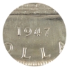 Image 3 : Silver $1 1947 Pointed 7 Dot 3xHP ICCS CCCS MS60 *Scarce!*