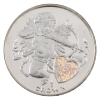 Image 1 : Gibraltar Silver 1998 Half Crown Hologram Cupid Fine Silver Coin (Tax Exempt)