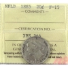 Image 1 : Newfoundland 20-cent 1885 ICCS F15