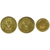 Image 2 : 1/10oz Lot Total! Albert Einstein .999 Fine Gold Coins. 3pcs. (Tax Exempt)