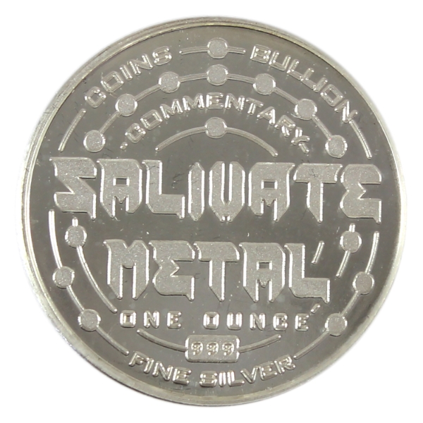 1oz Salivate Metal: YouTube Multitude of Gratitude .999 Fine Silver Piedfort (Tax Exempt)