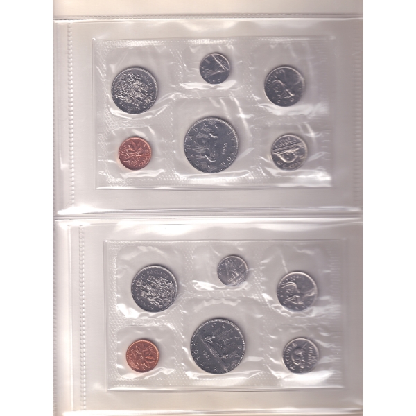 1980-1989 Proof Year Sets in Uni-Safe Binder