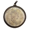 Image 2 : 2001 $5 Coloured Silver Maple Leaf 1oz .9999 Fine Silver Bezeled Pendant (Tax Exempt)