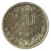 Image 1 : Mexico Silver 1898Mo 20 Centavos Choice BU