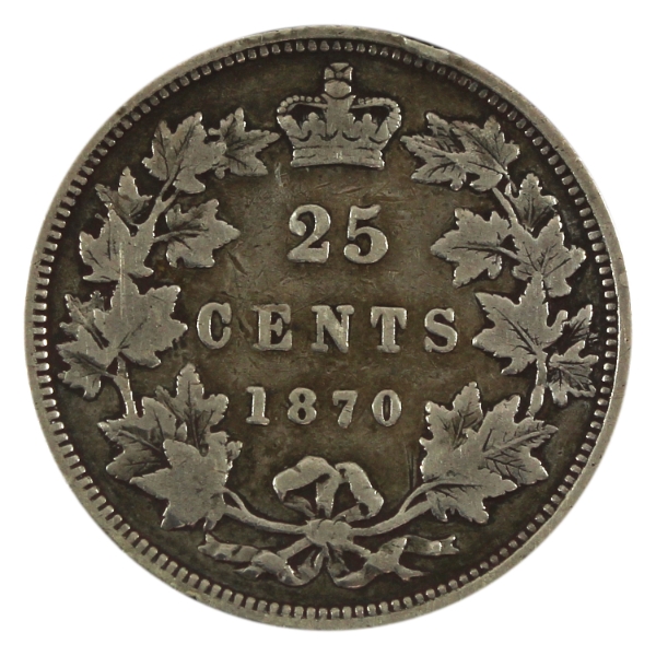 25-cent 1870 Obverse 1 VG8