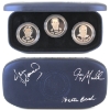 Image 1 : Autographed! Canada-RCM 2000 LE Hockey Hall of Fame Inductee 3-Piece Medallion Collection