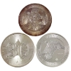 Image 1 : 3.5oz Lot Total! Assorted Canadian .9999 Fine Silver Rounds. 3pcs. (Tax Exempt)