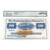 Image 2 : Manhattan Silver Mining Co 1870's Austin, NV Legacy CUNC64 to GEM UNC66 Remainder Banknotes. 4pcs. 