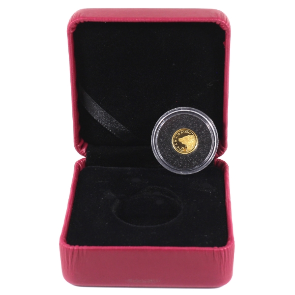 2015 25-cent Grizzly Bear 0.5g .9999 Pure Gold Coin (Tax Exempt)