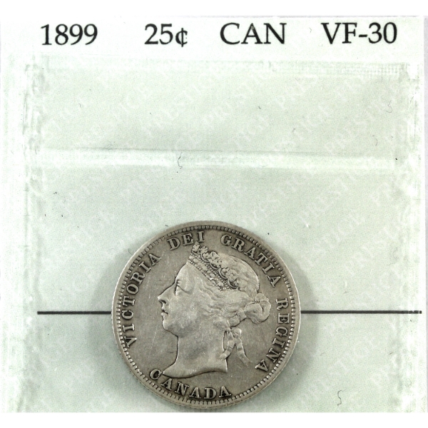 25-cent 1899 Prestige VF30