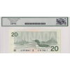 Image 2 : RADAR BC-58a-ii 1991 $20 3 Digit RADAR Legacy Gem UNC65 PPQ  Thiessen-Crow SN: AIV7148417