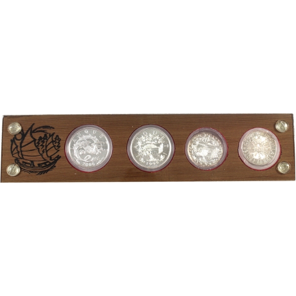 2oz Lot Total! Lasqueti Mint 1997-2000 Silver Proof Set in Case *Rare!* (Tax Exempt)