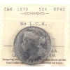 Image 1 : 50-cent 1870 No LCW ICCS EF40