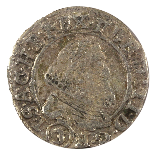 Austria Silver 1637 3 Kreuzer Ferdinand II VF-EF