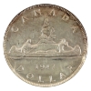 Image 2 : Silver $1 1947 Pointed 7 Dot 3xHP ICCS CCCS MS60 *Scarce!*