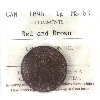Image 1 : 1-cent 1896 ICCS MS63 Red & Brown