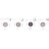 Image 1 : USA Seated Liberty Dime 1884-1890S in 4-Pocket Sheet VG-F to VF. 4pcs.
