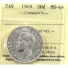 Image 1 : 50-cent 1949 ICCS MS64
