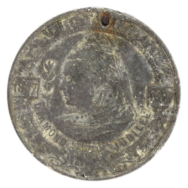 Canada 1897 Queen Victoria Diamond Jubilee (Leroux# 1875) 14.8g-White Metal, 34.8mm.