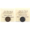 Image 2 : 1-cent 1955 NSF ICCS VF20. 2pcs.