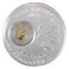 Image 2 : Niue Silver 2015 $1 Symbols of Luck: Angel Proof Silver Coin w/ Gold Plated Charm (Tax Exempt)