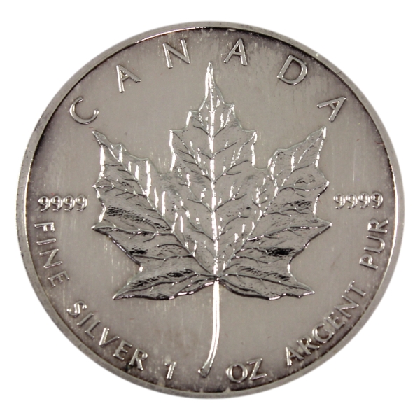 1988 $5 SML 1oz .9999 Fine Silver Coin (Tax Exempt)