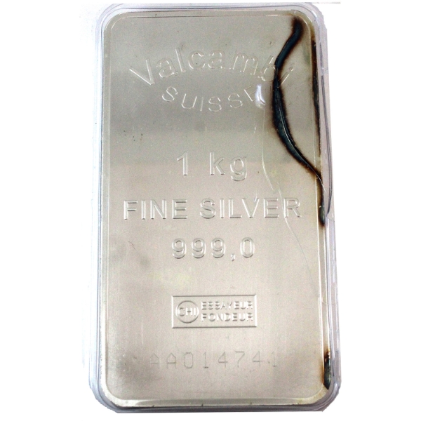 1kg Valcambi .999 Fine Silver Bar (Tax Exempt)