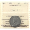 Image 1 : 5-cent 1926 Far 6 ICCS F15