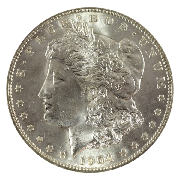 USA Silver 1904-O Morgan Dollar GEM BU