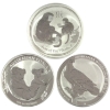 Image 1 : 3x Australia 2011-2017 $1 Fine Silver Rounds. 3pcs. (Tax Exempt)