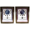 Image 1 : Coins of King George VI & Pre Decimal Coinage of Queen Elizabeth II in Wooden Frames. 2pcs.
