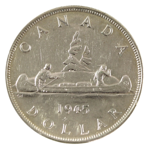 Silver $1 1945 EF (Cleaned)