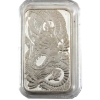 Image 1 : 1oz Australia 2021 .9999 Fine Silver Dragon Bar in Capsule (Tax Exempt) 