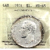 Image 1 : Silver $1 1951 ICCS MS65