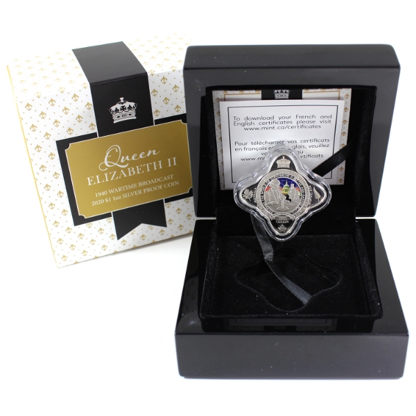 Tokelau Silver 2020 $1 Queen Elizabeth II 1940 Wartime Broadcast 1oz Silver Coin (Tax Exempt)