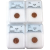 Image 1 : 1-cent 1953 NSS, 1959, 1961 & 1964 NNC MS66 Red. 4pcs. 
