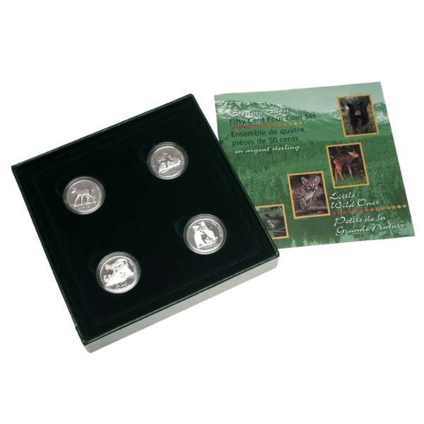 1996 50-cent Little Wild Ones Sterling Silver 4-coin Set