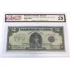 Image 1 :  DC-26f 1923 $2 BCS F15 McCavour-Saunders Black Seal Group 2 Series L SN: L-972325 Check Letter A