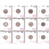 Image 1 : Lot of 12x Newfoundland 5-cent & 10-cent 1890-1944 Good to AU-UNC in Plastic Sheet. 12pcs