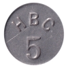 Image 3 : Hudson's Bay Company-Eastern Arctic ND (c. 1946) 5-cent to White Fox, Aluminum, Uniface. UNC. 6pcs.