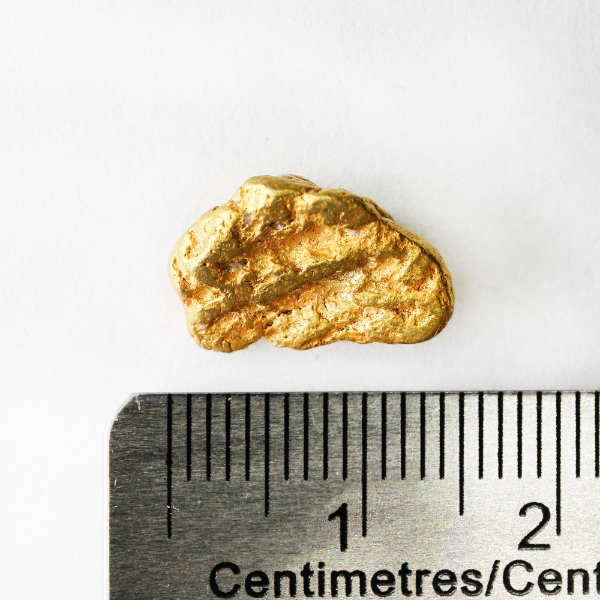 4.378g Natural Gold Nugget with Quartz Inclusions, 17.5 carat (72.7% XRF)	
