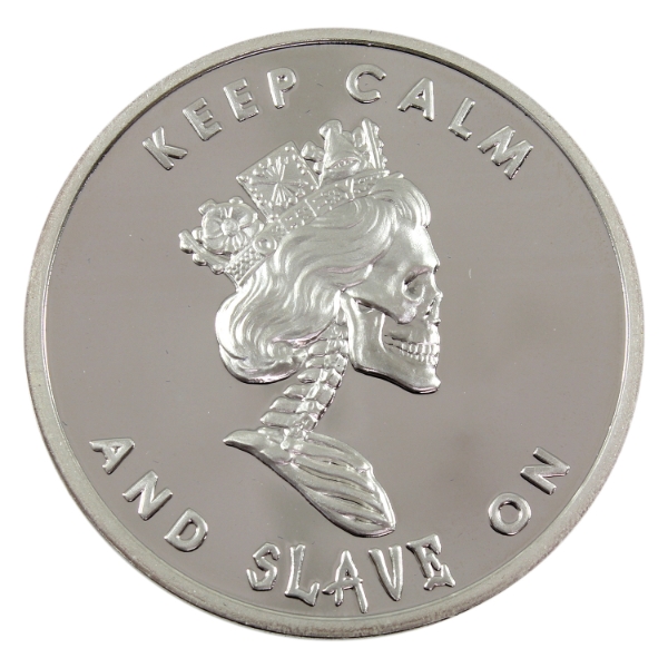 5oz Silver Shield 2014 Slave Queen Jumbo Special Release .999 Fine Silver Round (Tax Exempt)