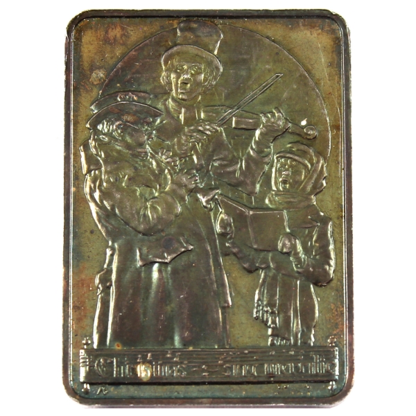 1oz Hamilton Mint 1974 Annual Christmas Ingot .999 Silver Art Bar (Tax Exempt)