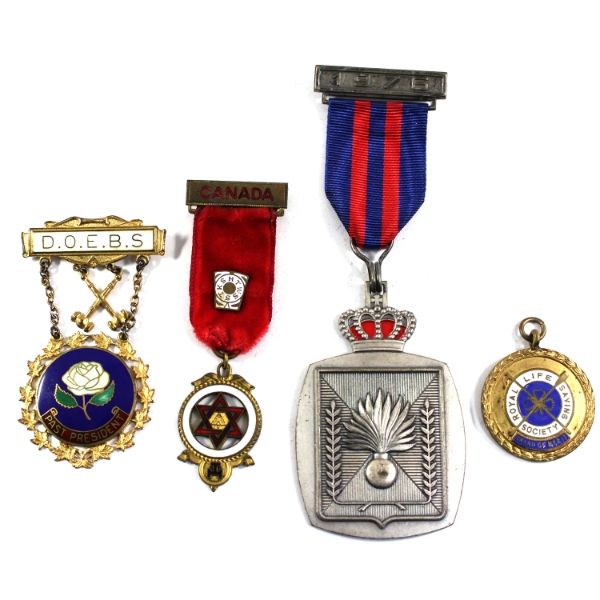 Lot of 4x Assorted Non-Military Medals. Please see description for more information. 4pcs