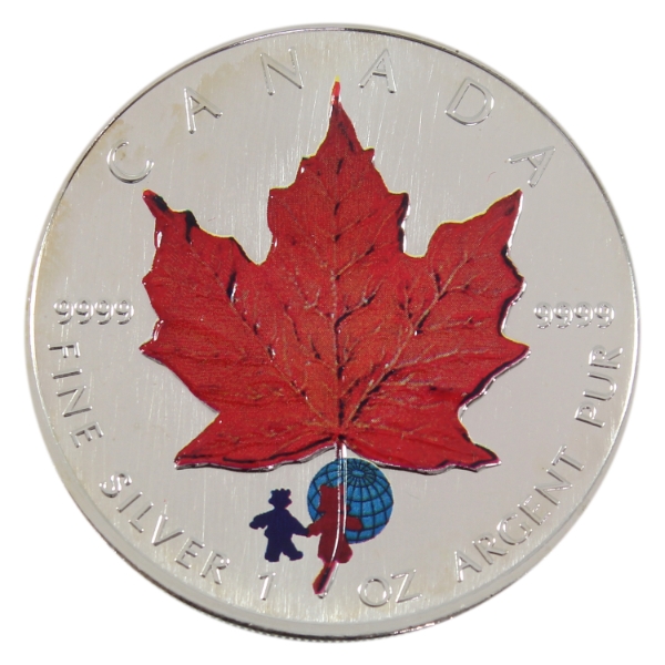 1oz Private Mint 2002 $5 SML - Fall .9999 Fine Silver Coin w/ Privy Mark (Tax Exempt)